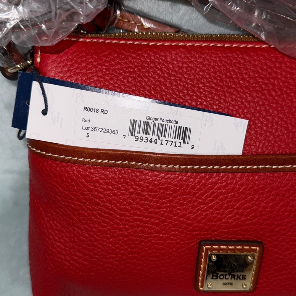 Dooney & Bourke Red Pebble Grain Crossbody Bag - Picture 5 of 17